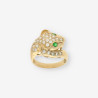 Anillo pantera oro