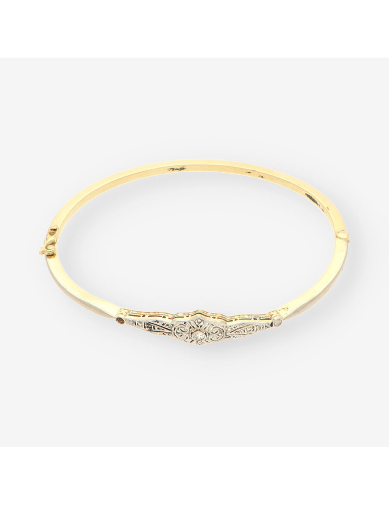 Esclava Vintage oro y Diamantes