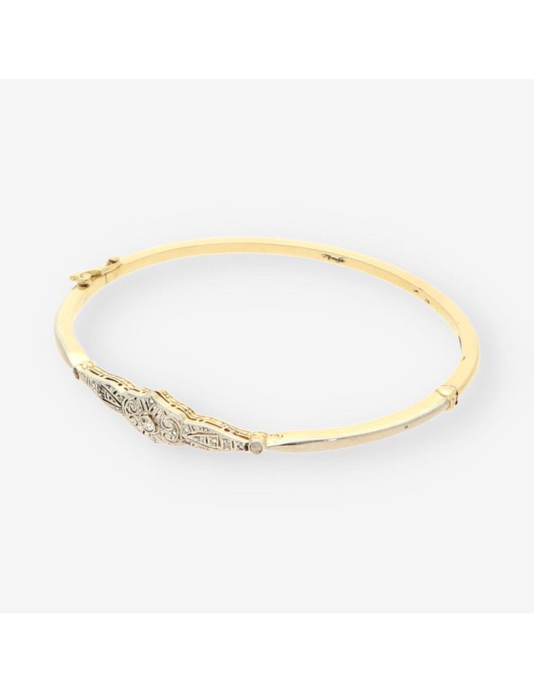Esclava Vintage oro y Diamantes