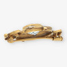 Broche Vintage oro p. azul y diamantes