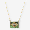 Gargantilla Escudo Brasil oro y bri