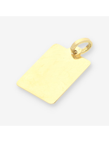 Colgante placa oro