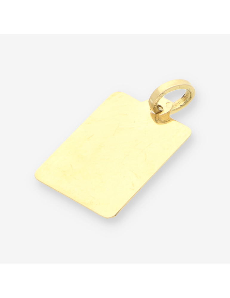 Colgante placa oro