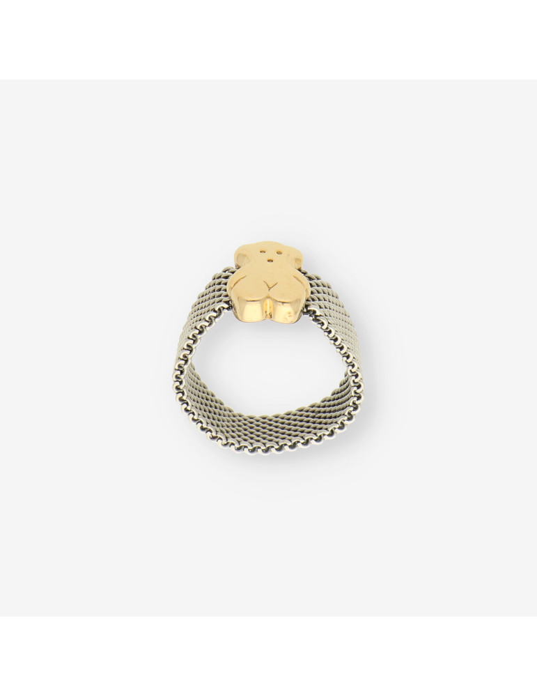 Anillo acero y oro TOUS