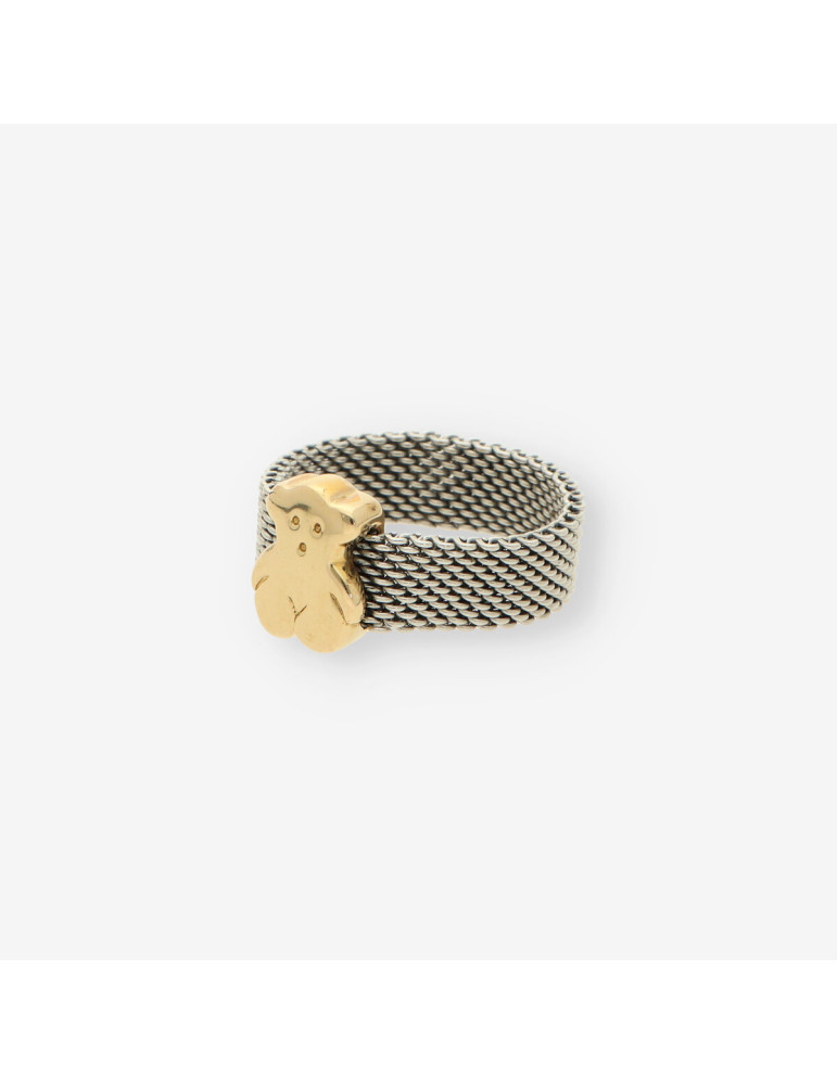 Anillo acero y oro TOUS