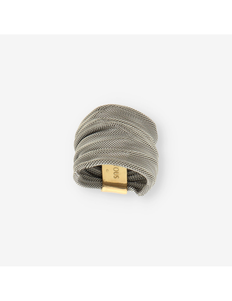 Anillo acero y oro TOUS