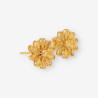 Pendientes flor oro