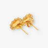 Pendientes flor oro