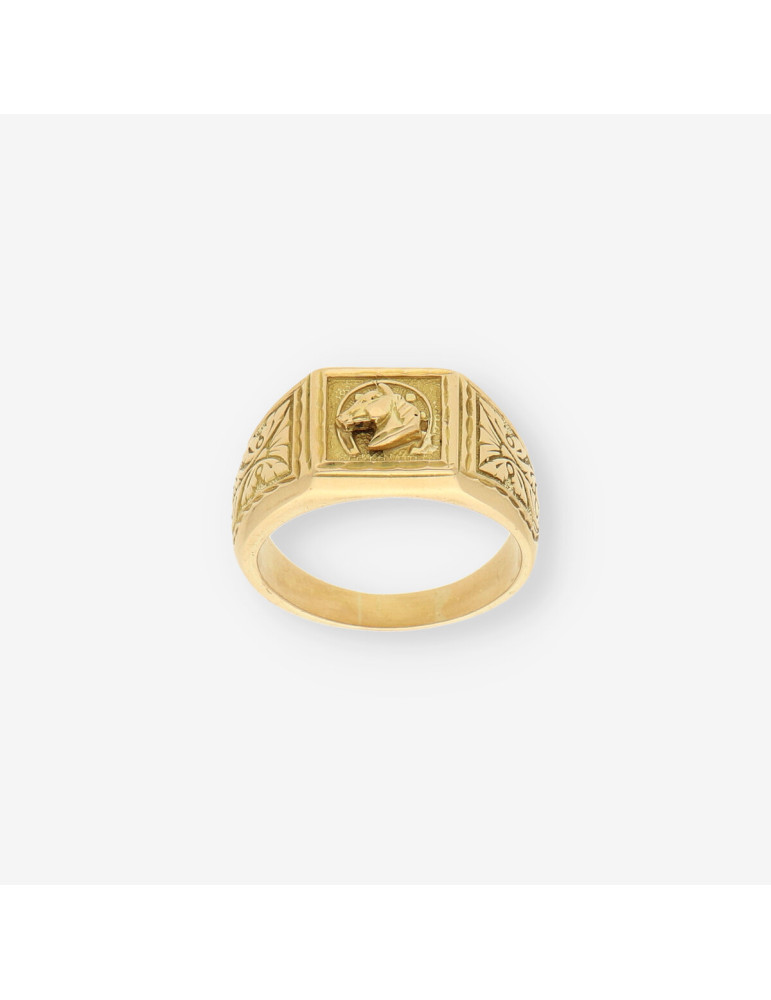 Anillo caballo oro