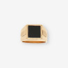 Anillo sello oro y Onix