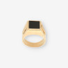 Anillo sello oro y Onix