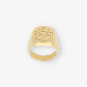 Anillo Sello en oro 18kt