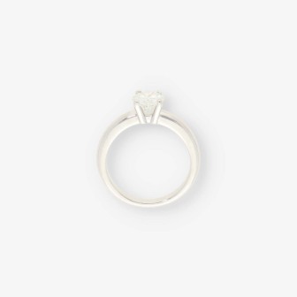 Anillo solitario oro blanco 18kt NUEVO