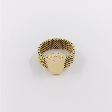 Anillo Tous con tulipán en oro 18kt