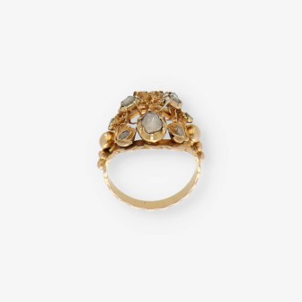 Anillo vintage en oro 18kt con Diamantes