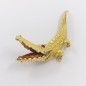 Broche forma de cocodrilo en oro 18kt