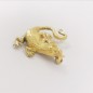 Broche forma de lagarto en oro 18kt