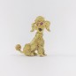 Broche forma de perro en oro 18kt