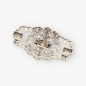 Broche vitage en oro blanco 18kt con brillantes