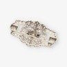 Broche vitage en oro blanco 18kt con brillantes