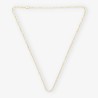 Cadena 60cm en oro bicolor 18kt