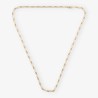 Cadena alterna 80cm 1x1 en oro 18kt