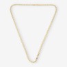 Cadena barbada 61cm en oro 18kt