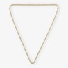 Cadena barbada 72cm en oro 18kt
