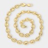 Cadena de calabrotes maciza en oro 18kt