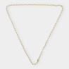 Cadena forzada eslabones largos en oro 18kt