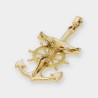 Colgante Ancla con cristo en oro 18kt