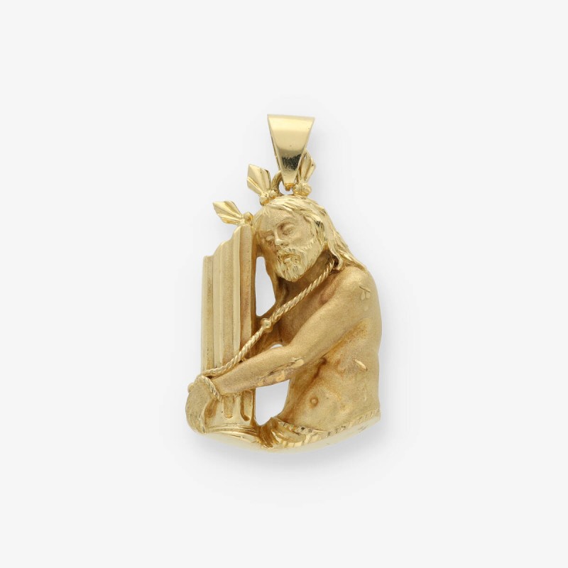 Colgante cristo en oro 18kt