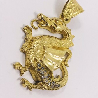 Colgante DragÃ³n en oro 18kt