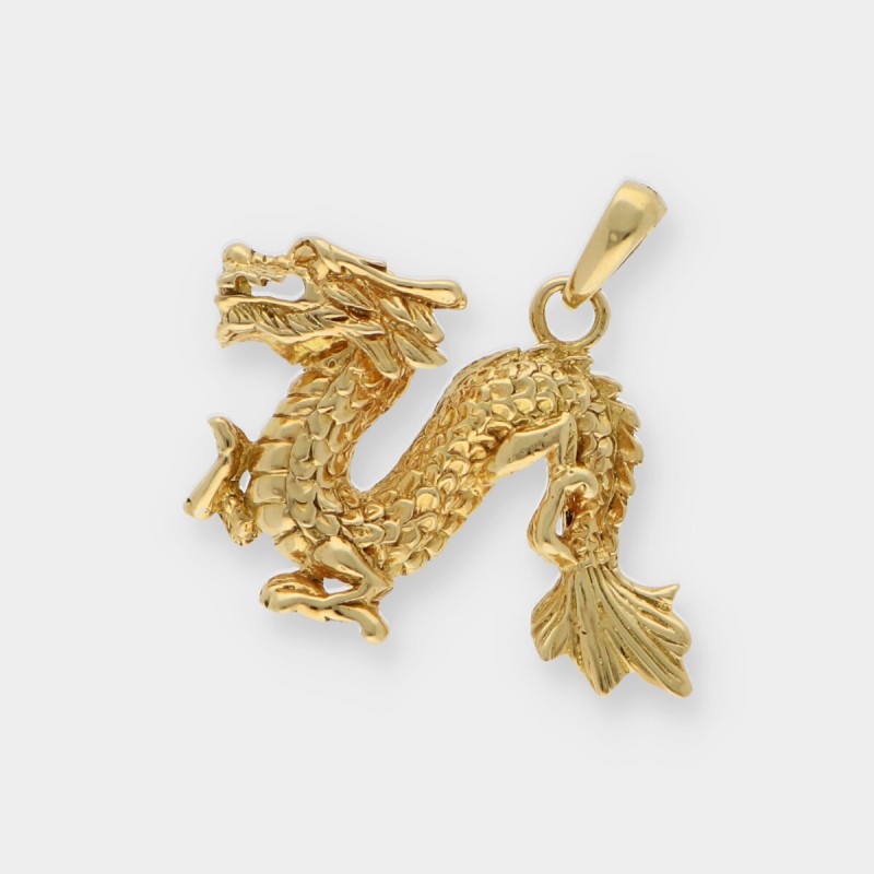 Colgante Dragón en oro 18kt