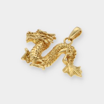 Colgante DragÃ³n en oro 18kt