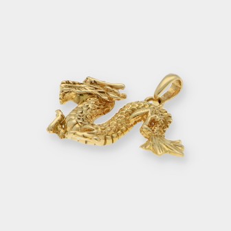 Colgante DragÃ³n en oro 18kt