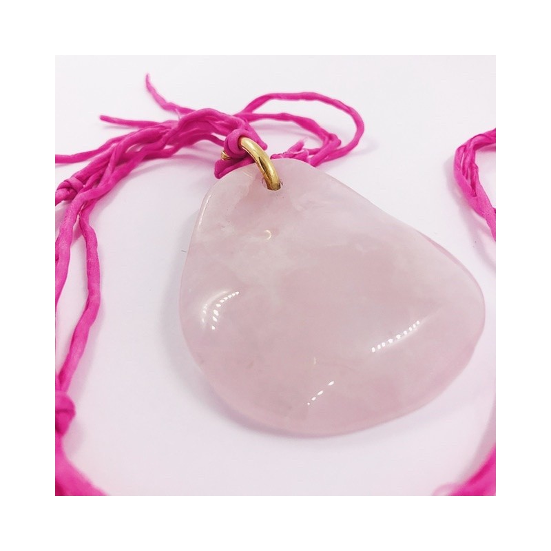 Colgante TOUS con  piedra rosa