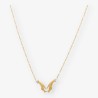 Collar Carrera y Carrera en oro 18kt y brillante
