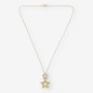 Collar con estrella en oro bicolor 18kt