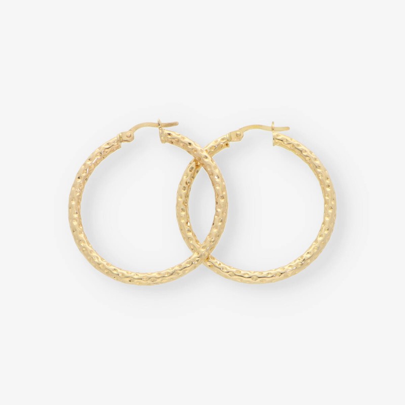 Pendientes aro en oro 18kt