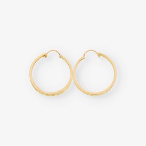 Pendientes aro en oro 18kt