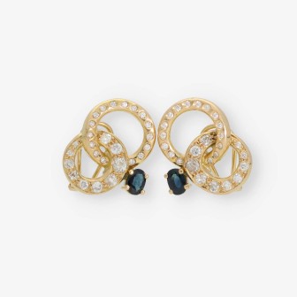 Pendientes en oro 18kt con Brillantes