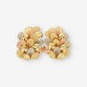 Pendientes en oro tricolor 18kt