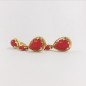 Pendientes largos vintage en oro 18kt