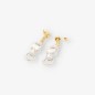 Pendientes pantera en oro bicolor 18kt