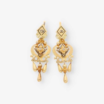 Pendientes vintage en oro 18kt