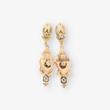 Pendientes vintage en oro 18kt