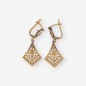 Pendientes vintage en oro 18kt con diamantes