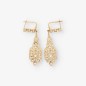 Pendientes vintage en oro 18kt con diamantes