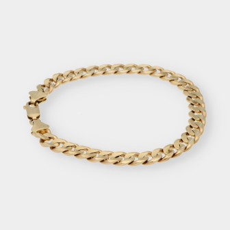 Pulsera barbada en oro 18kt